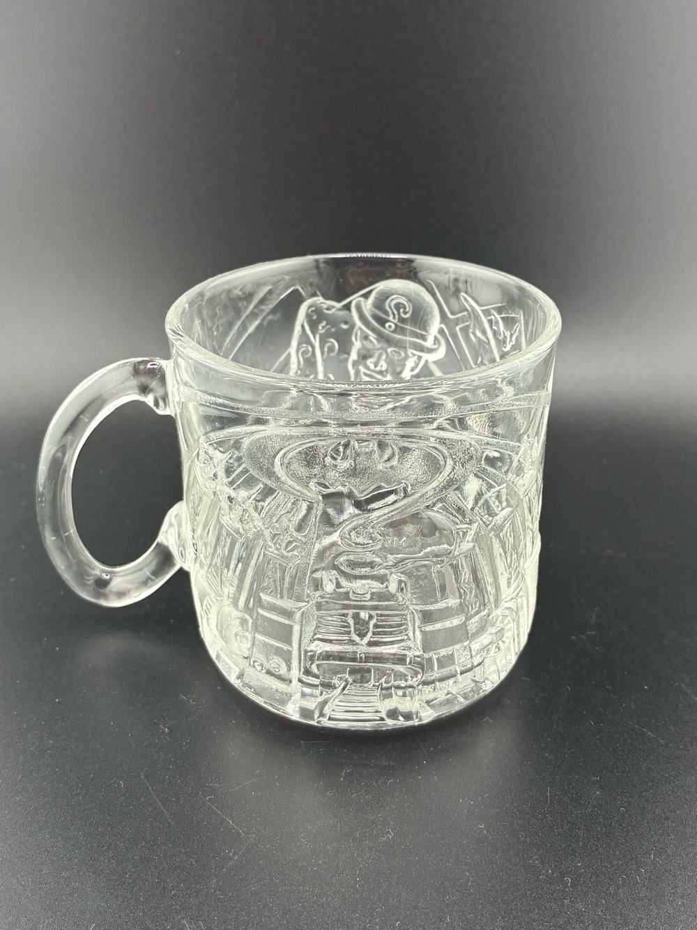 McDonald's Batman Clear Glass Decorative Mugs - Transparent Set of 3 - Picture 9 of 11